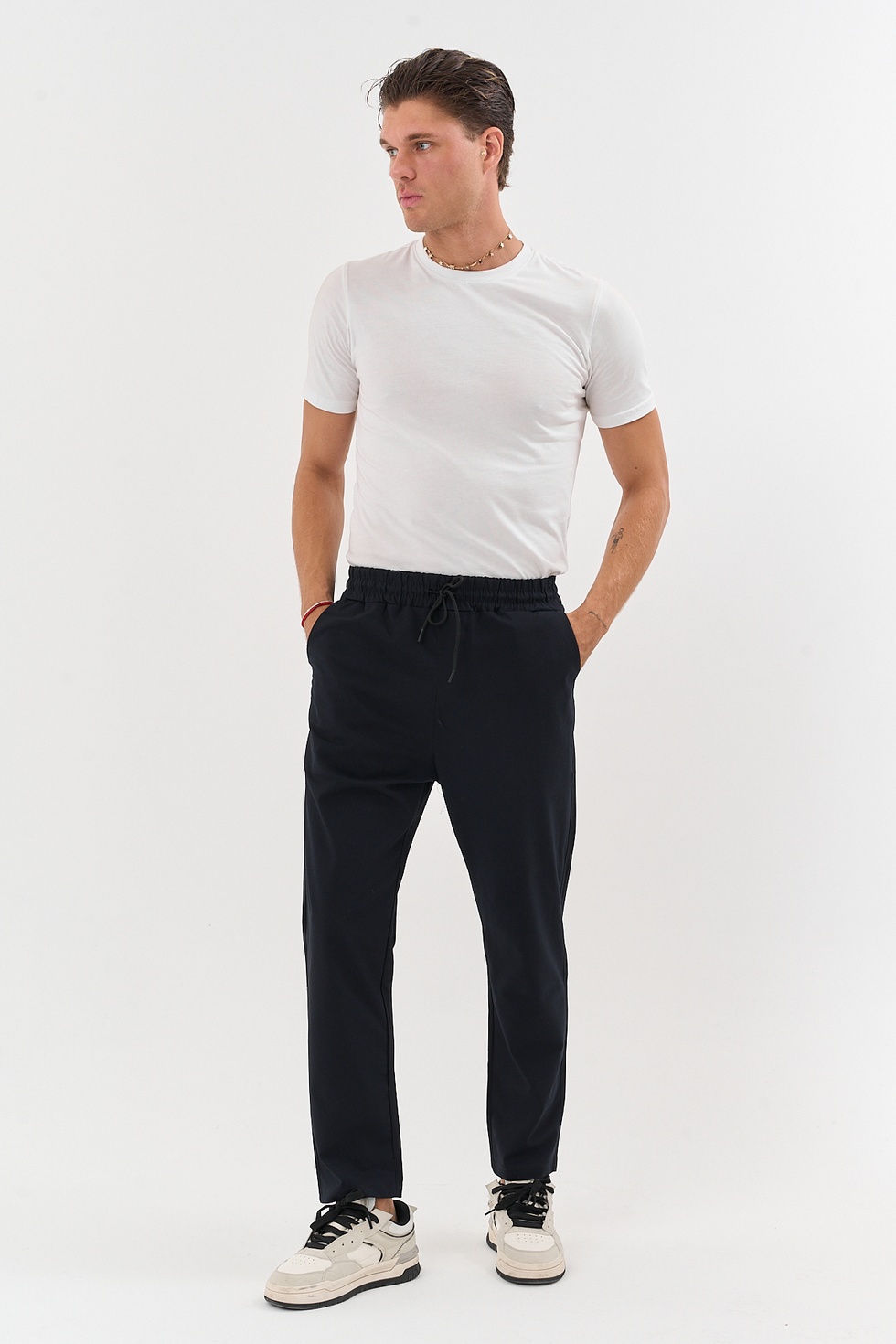 Erkek Bezayağı Esnek Kumaş Jogger Pantolon