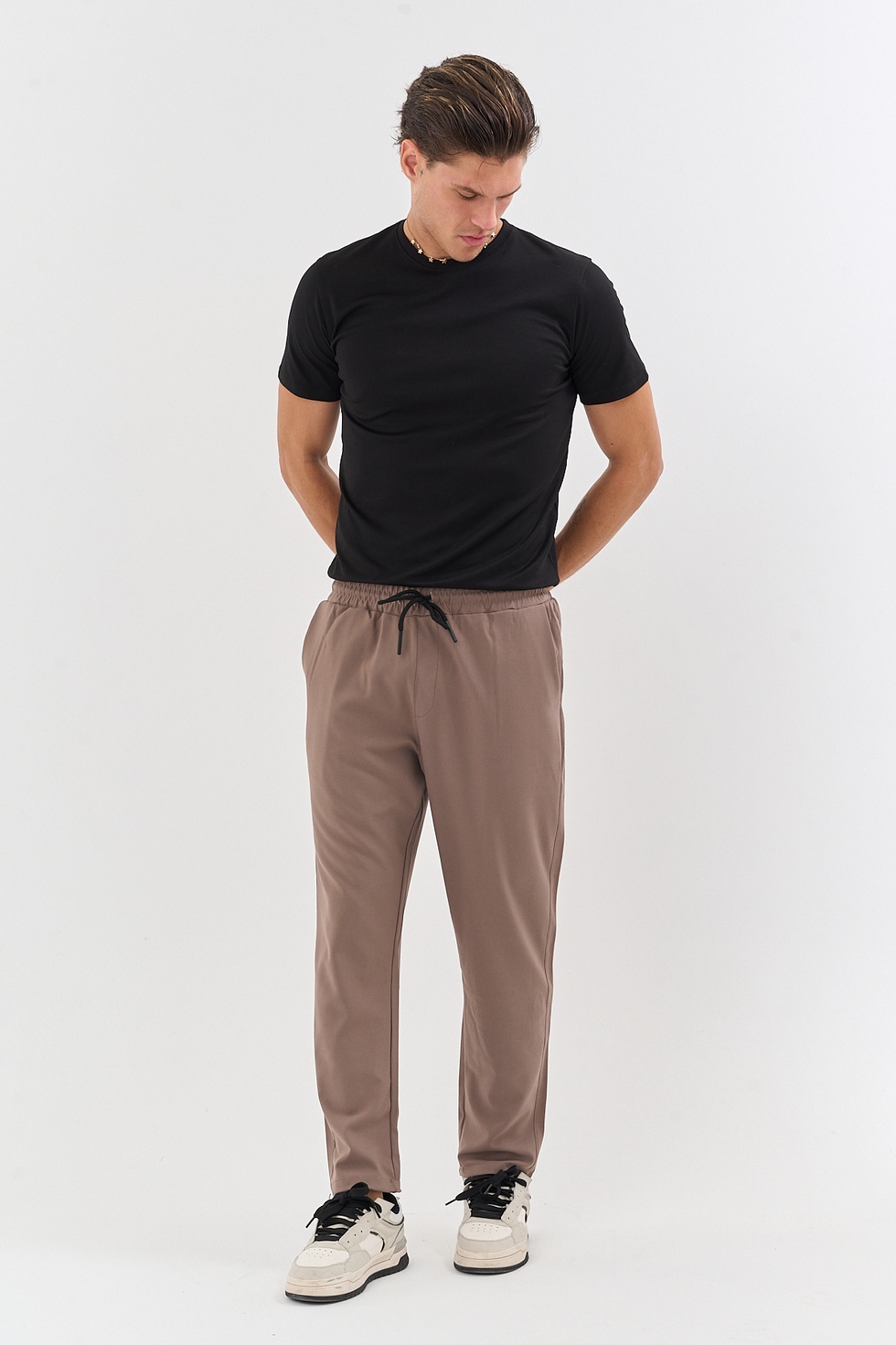 Erkek Bezayağı Esnek Kumaş Jogger Pantolon