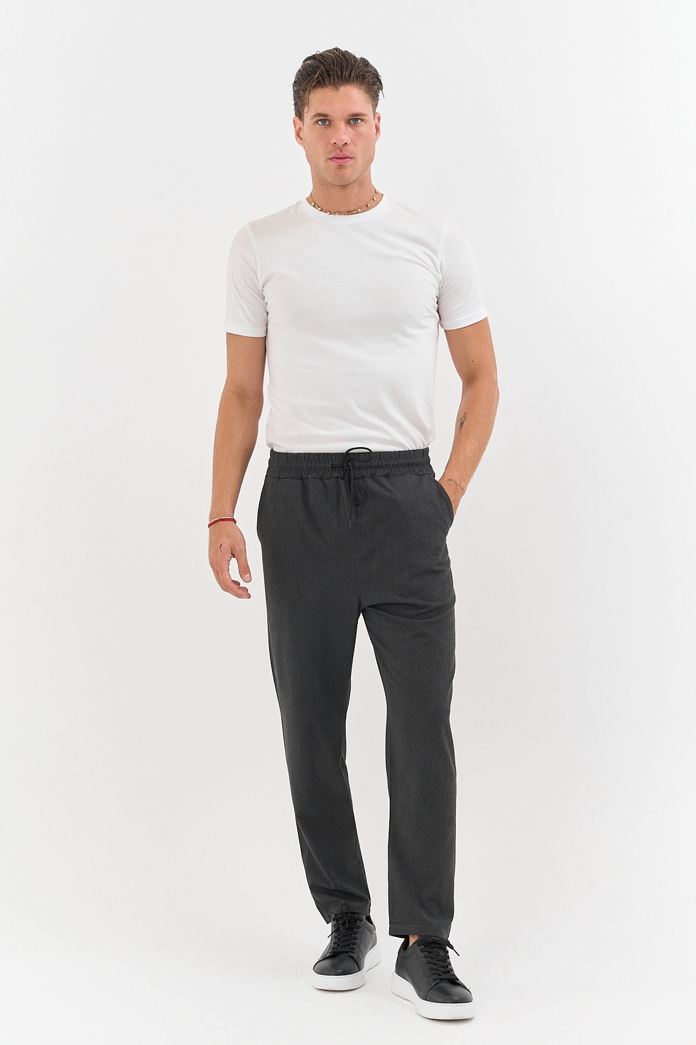 Erkek Bezayağı Esnek Kumaş Jogger Pantolon