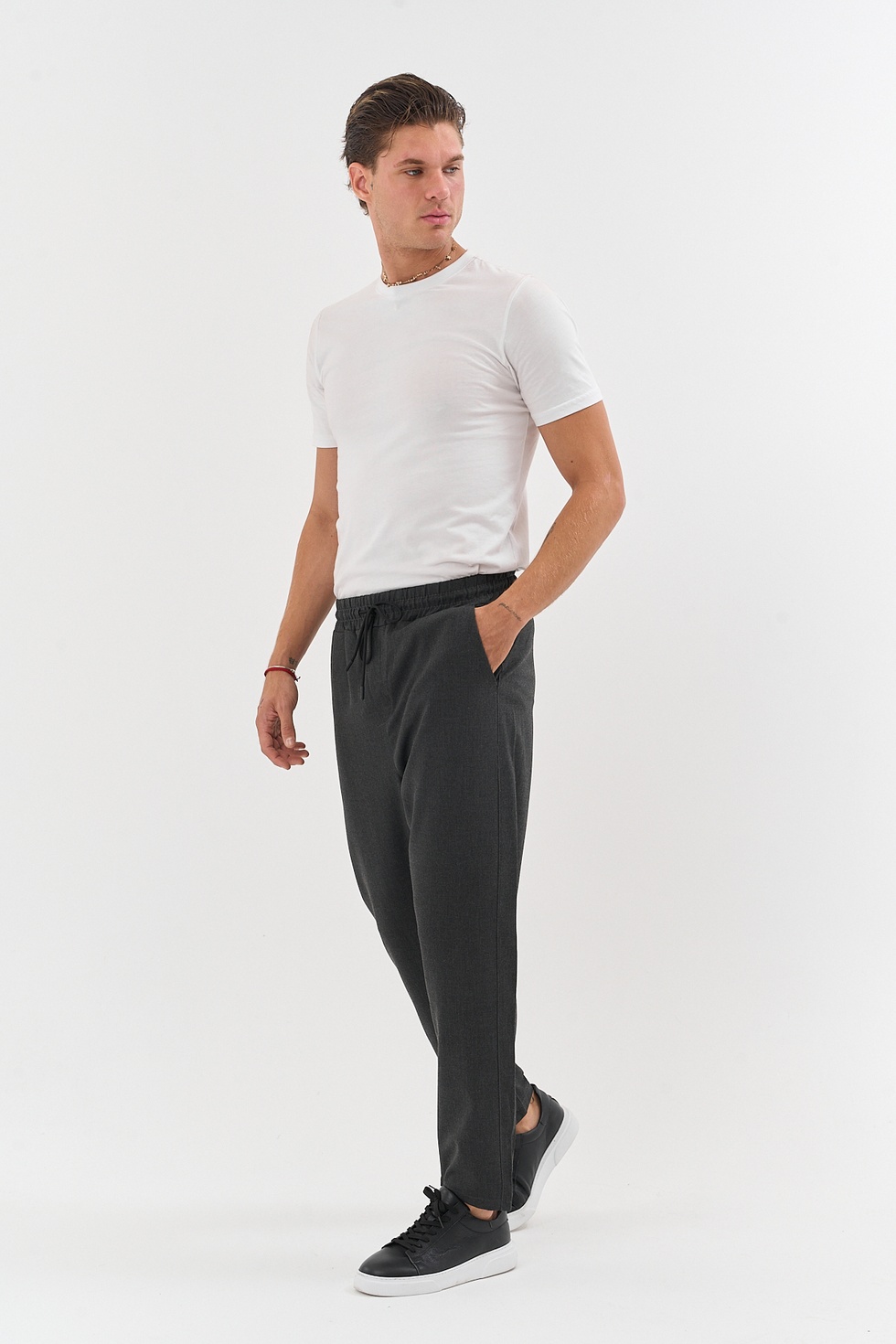 Erkek Bezayağı Esnek Kumaş Jogger Pantolon