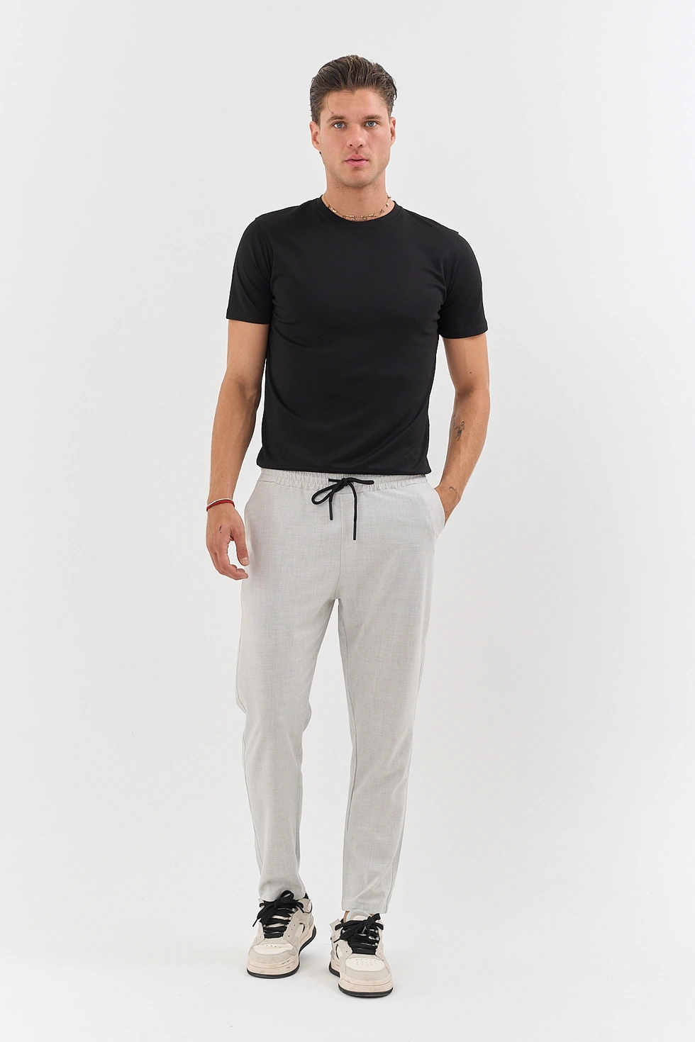 Erkek Bezayağı Esnek Kumaş Jogger Pantolon