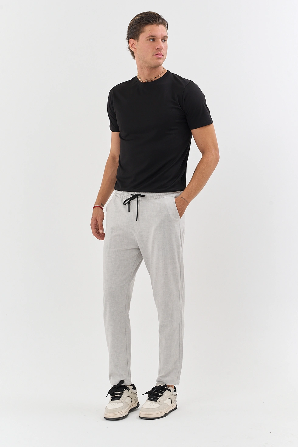 Erkek Bezayağı Esnek Kumaş Jogger Pantolon