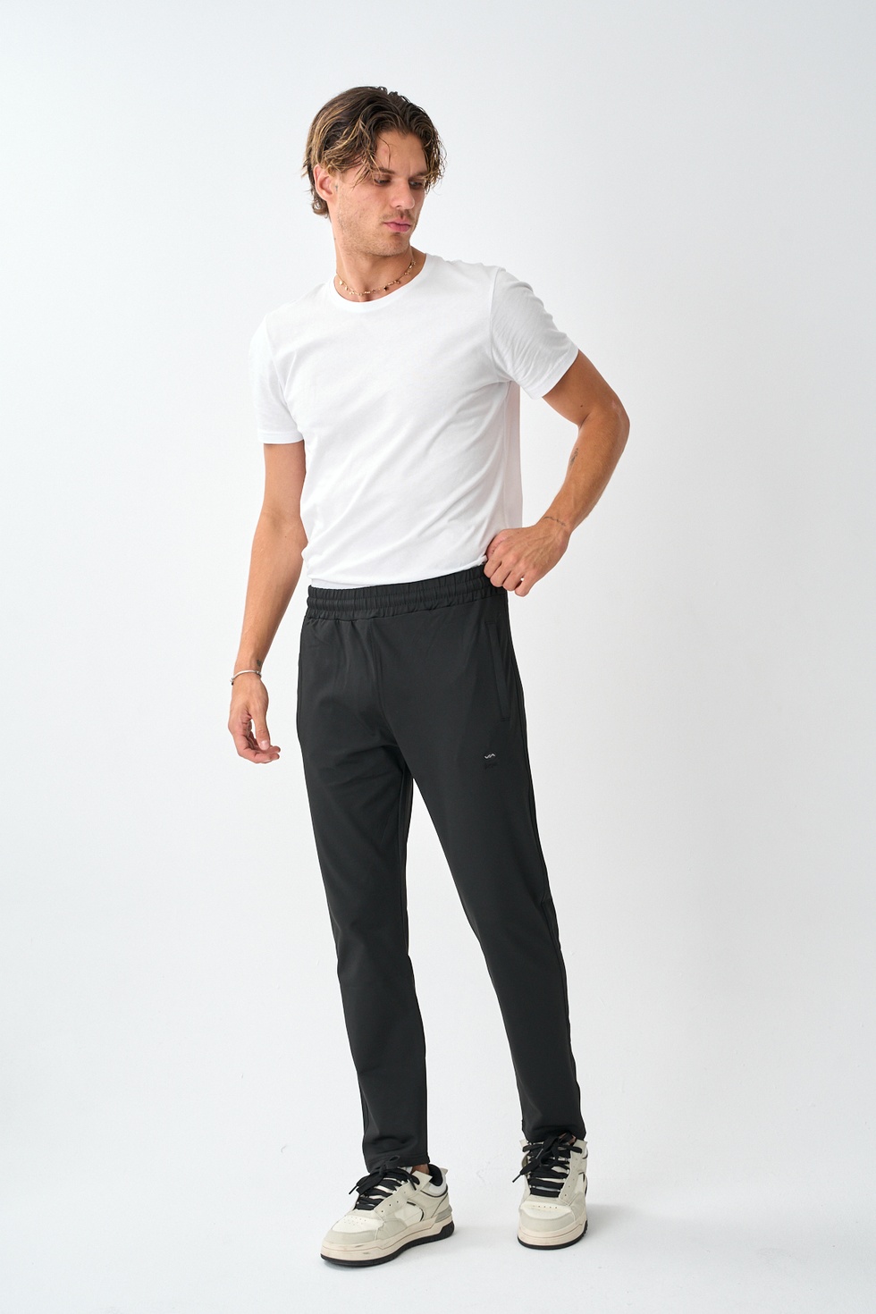 Erkek Dalgıç Kumaş Standart Kalıp Eşofman Alt -