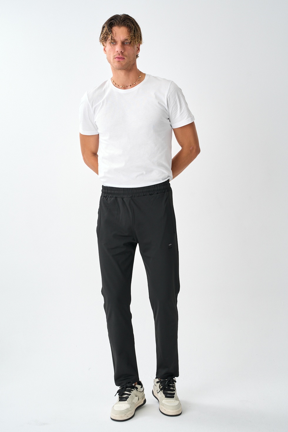 Erkek Dalgıç Kumaş Standart Kalıp Eşofman Alt -