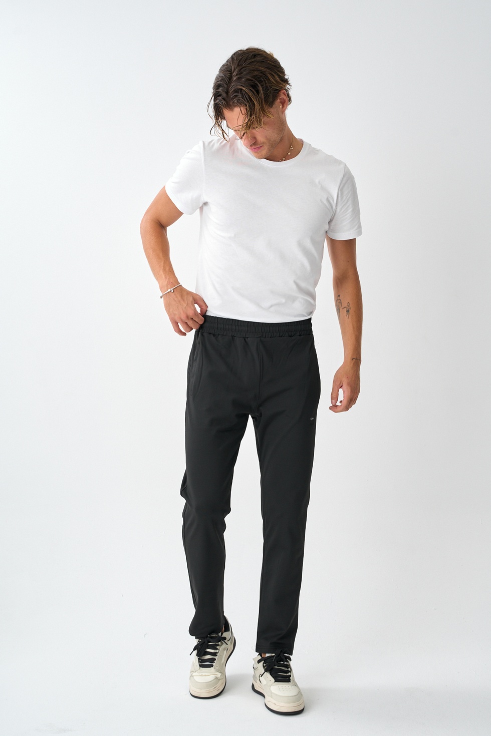 Erkek Dalgıç Kumaş Standart Kalıp Eşofman Alt -