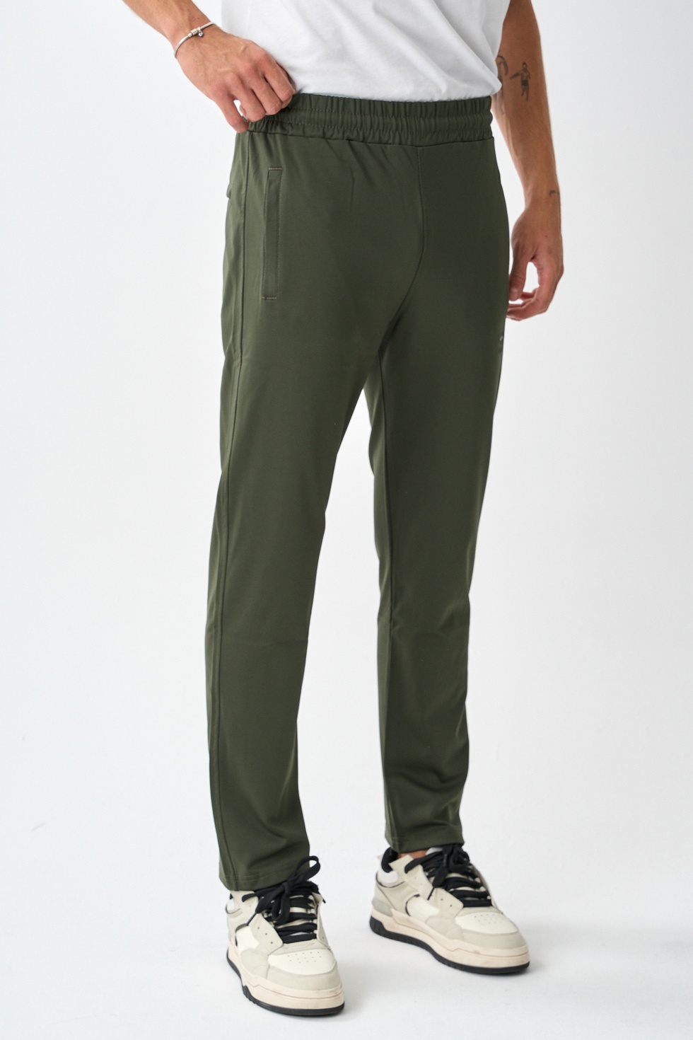 Erkek Dalgıç Kumaş Standart Kalıp Eşofman Alt -