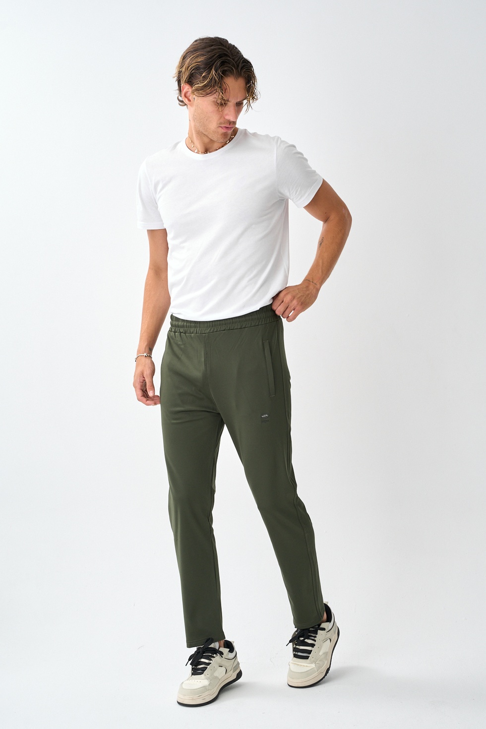 Erkek Dalgıç Kumaş Standart Kalıp Eşofman Alt -