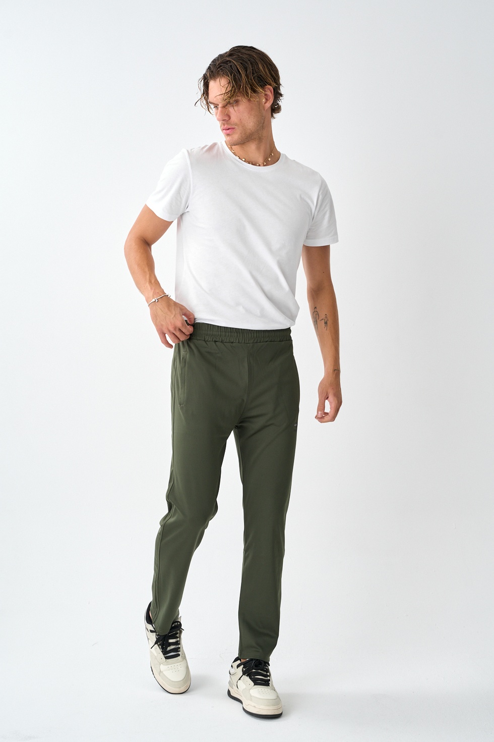 Erkek Dalgıç Kumaş Standart Kalıp Eşofman Alt -