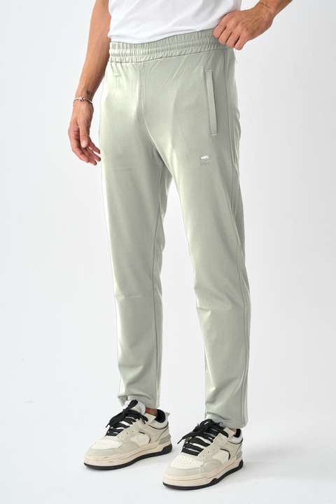 Açık Gri Erkek Dalgıç Kumaş Standart Kalıp Eşofman Alt - E220