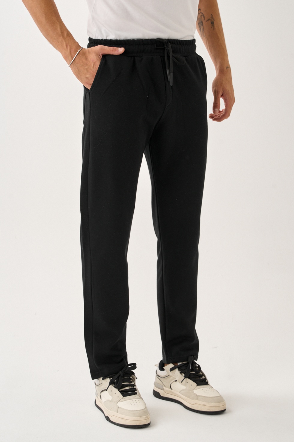 Erkek Üç İplik İçi Pamuklu Kalın Kumaş Eşofman Alt