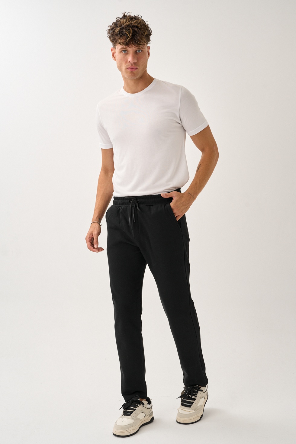 Erkek Üç İplik İçi Pamuklu Kalın Kumaş Eşofman Alt