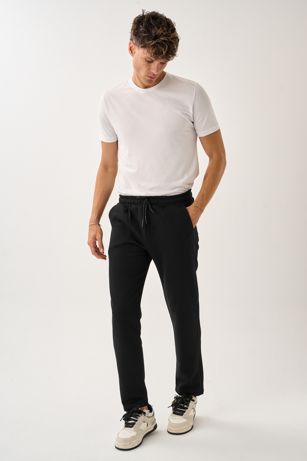 Erkek Üç İplik İçi Pamuklu Kalın Kumaş Eşofman Alt