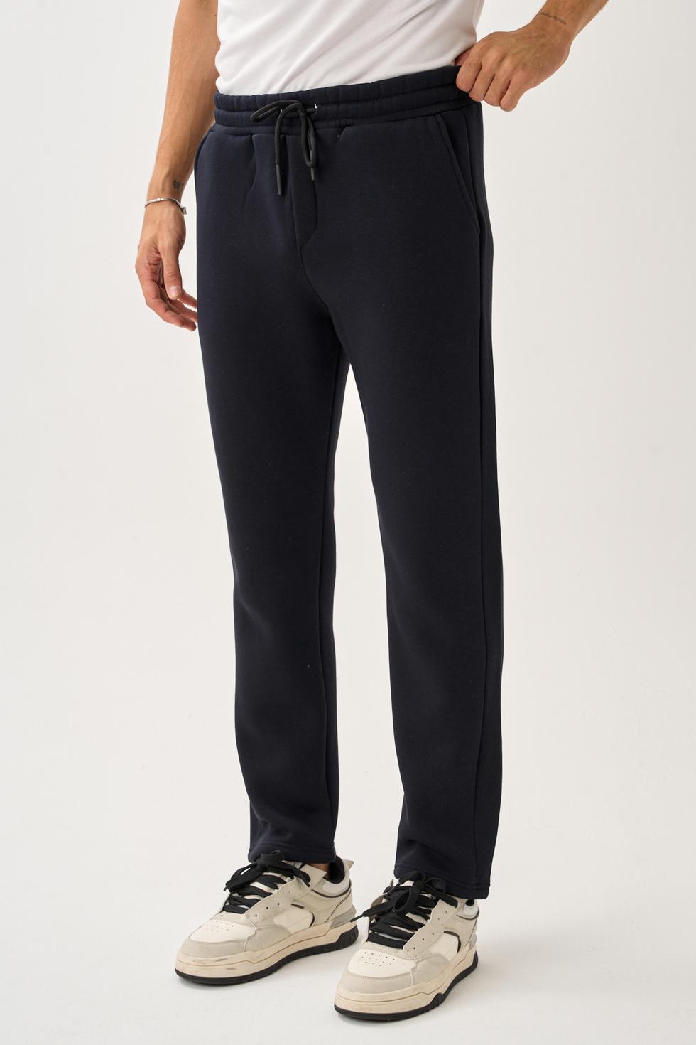 Erkek Üç İplik İçi Pamuklu Kalın Kumaş Eşofman Alt