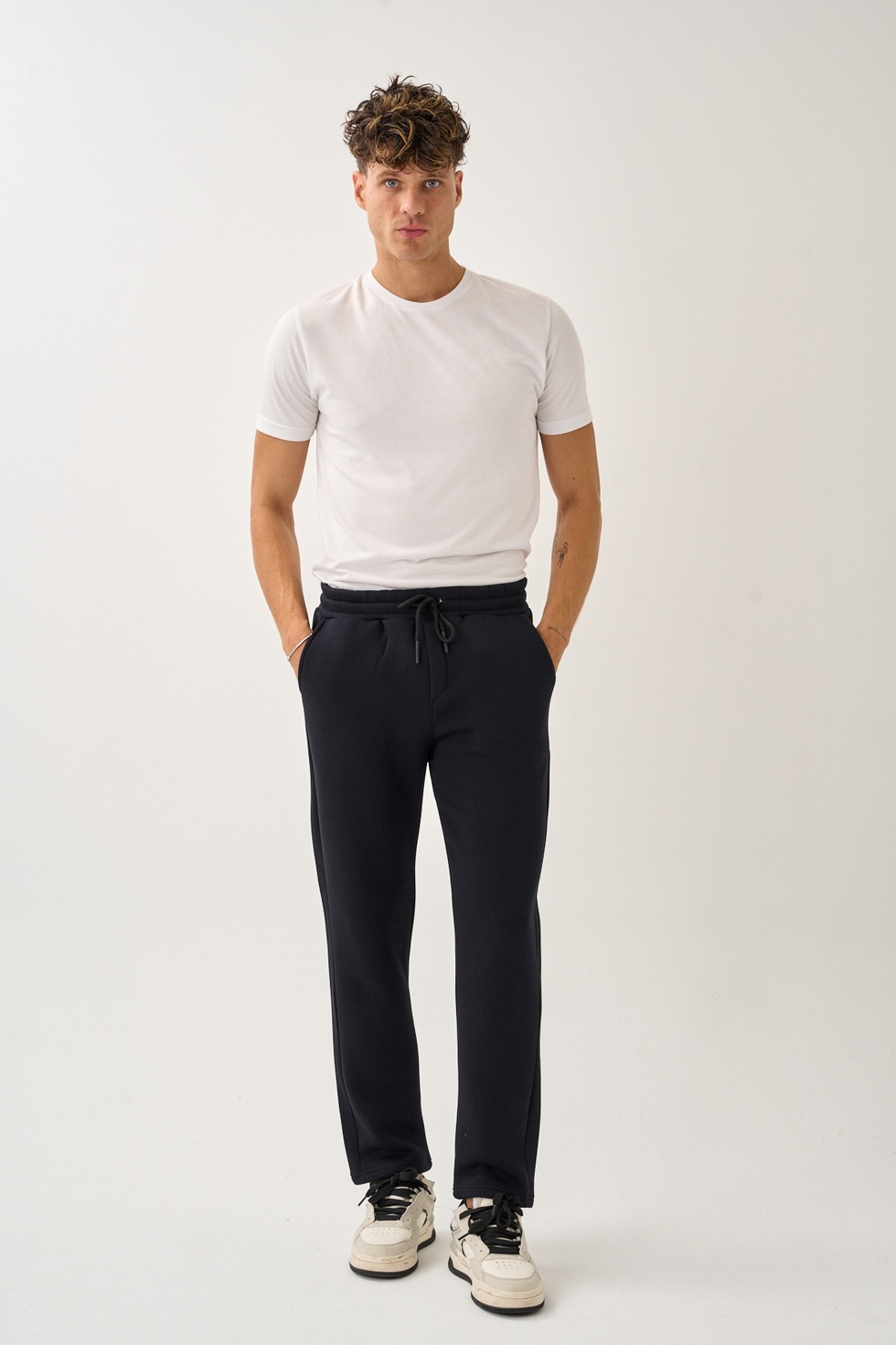 Erkek Üç İplik İçi Pamuklu Kalın Kumaş Eşofman Alt