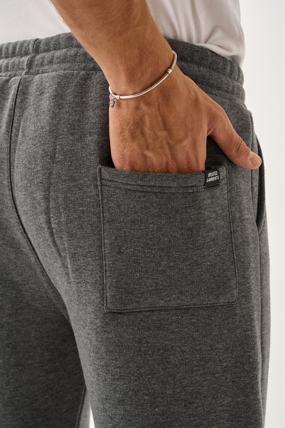 Erkek Üç İplik İçi Pamuklu Kalın Kumaş Eşofman Alt