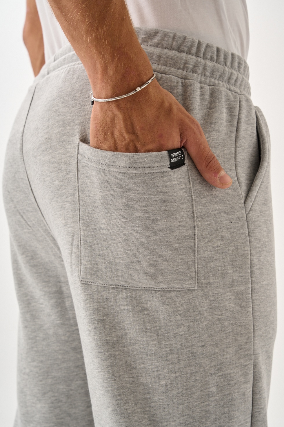 Erkek Üç İplik İçi Pamuklu Kalın Kumaş Eşofman Alt