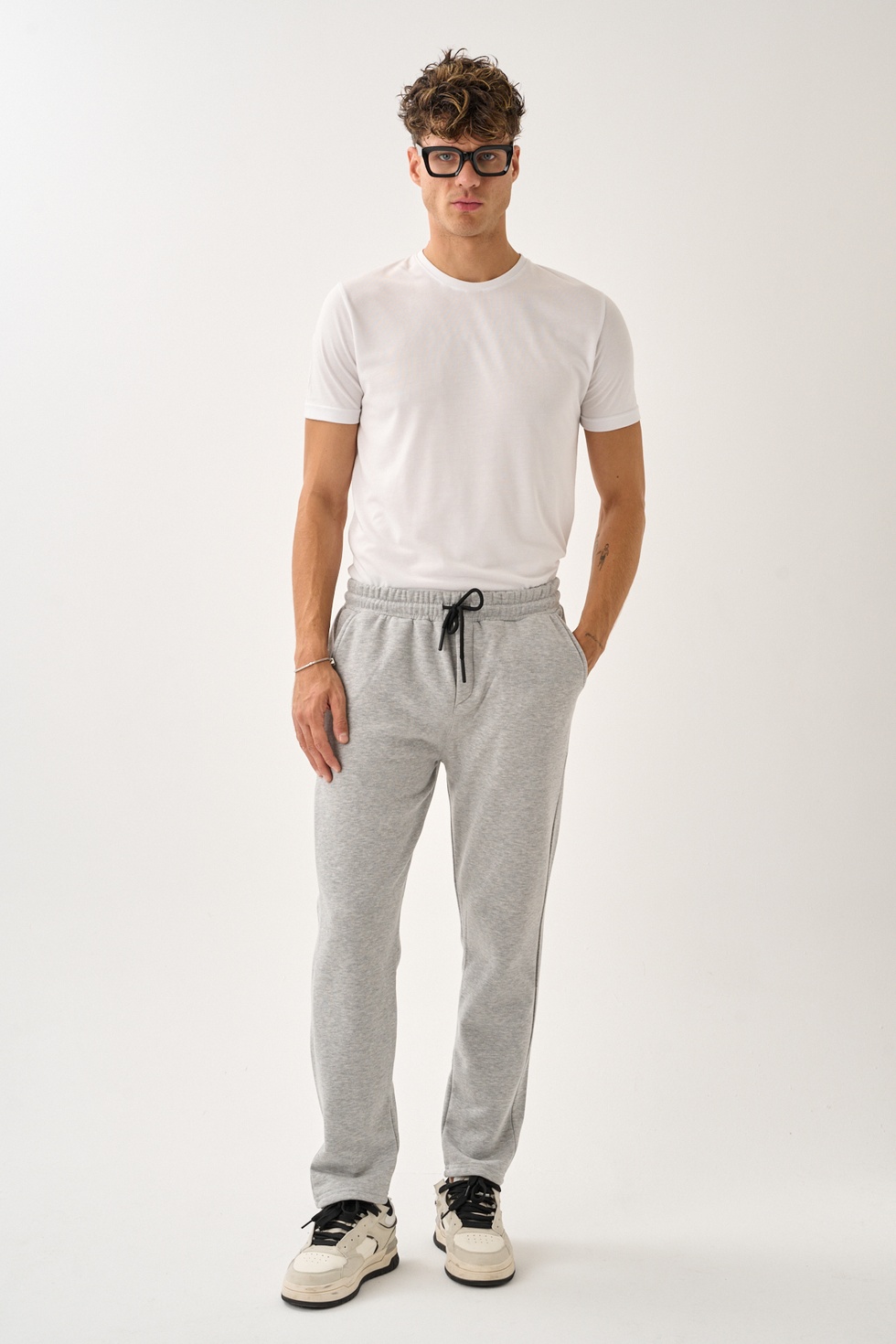 Erkek Üç İplik İçi Pamuklu Kalın Kumaş Eşofman Alt