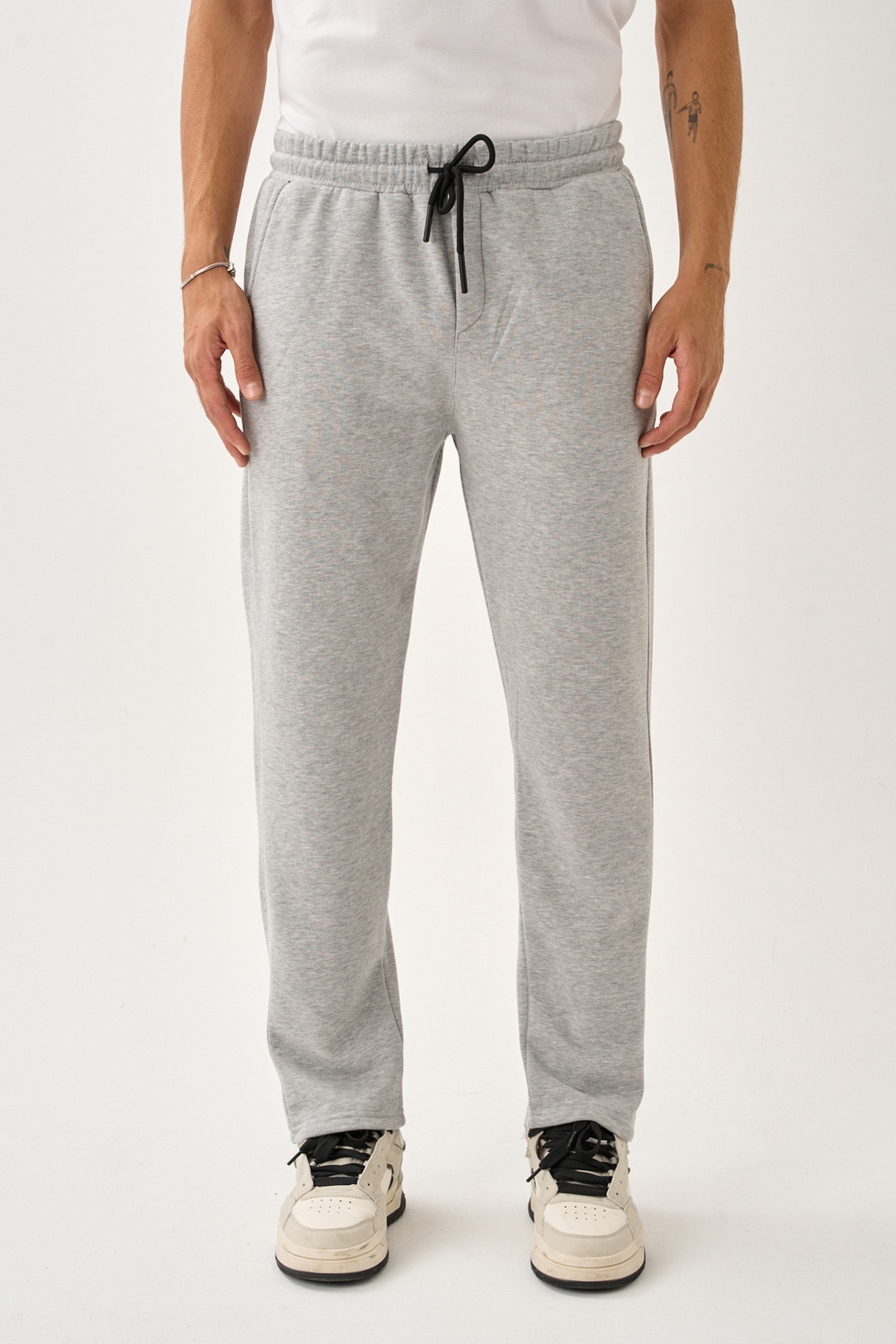 Erkek Üç İplik İçi Pamuklu Kalın Kumaş Eşofman Alt