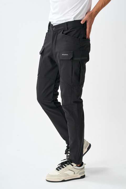 Siyah Soft Shell Rüzgar, Su & Soğuk Geçirmez İçi Polarlı Kışlık Taktik Pantolon E218