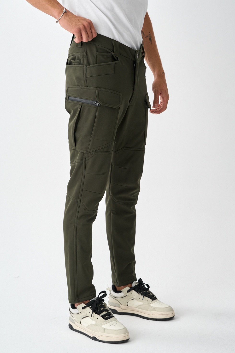 Soft Shell Rüzgar, Su & Soğuk Geçirmez İçi Polarlı Kışlık Taktik Pantolon