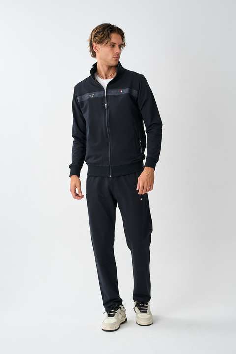 Lacivert Erkek İki İplik Büyük Beden Eşofman Takım E216