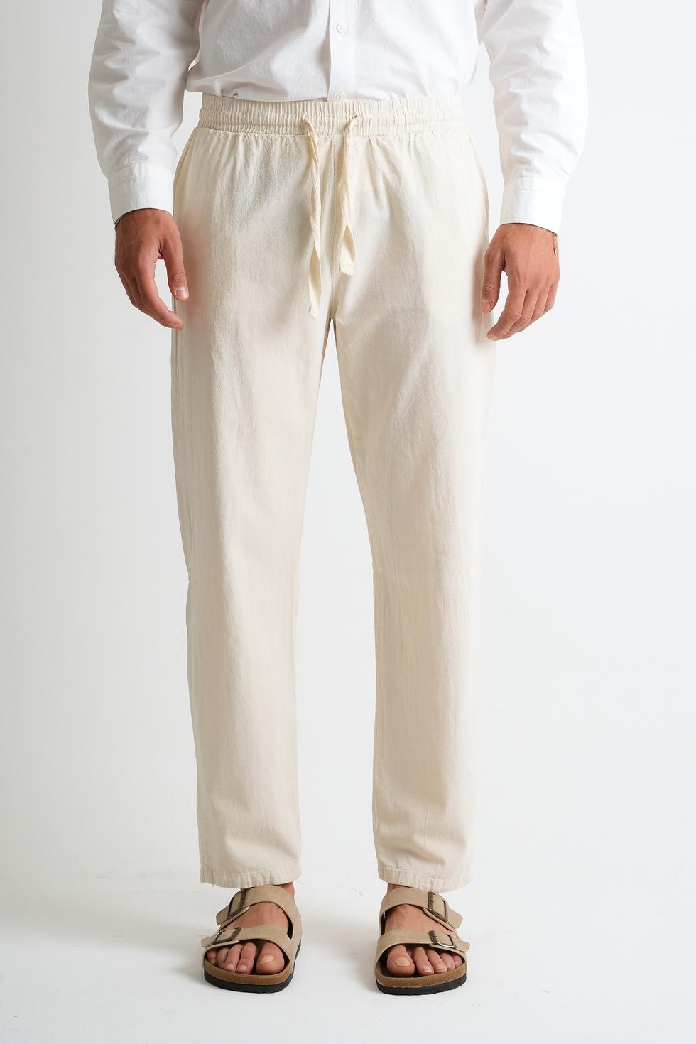 Marmaris Erkek Keten Karışımlı Dikiş Detaylı Relaxed Pantolon