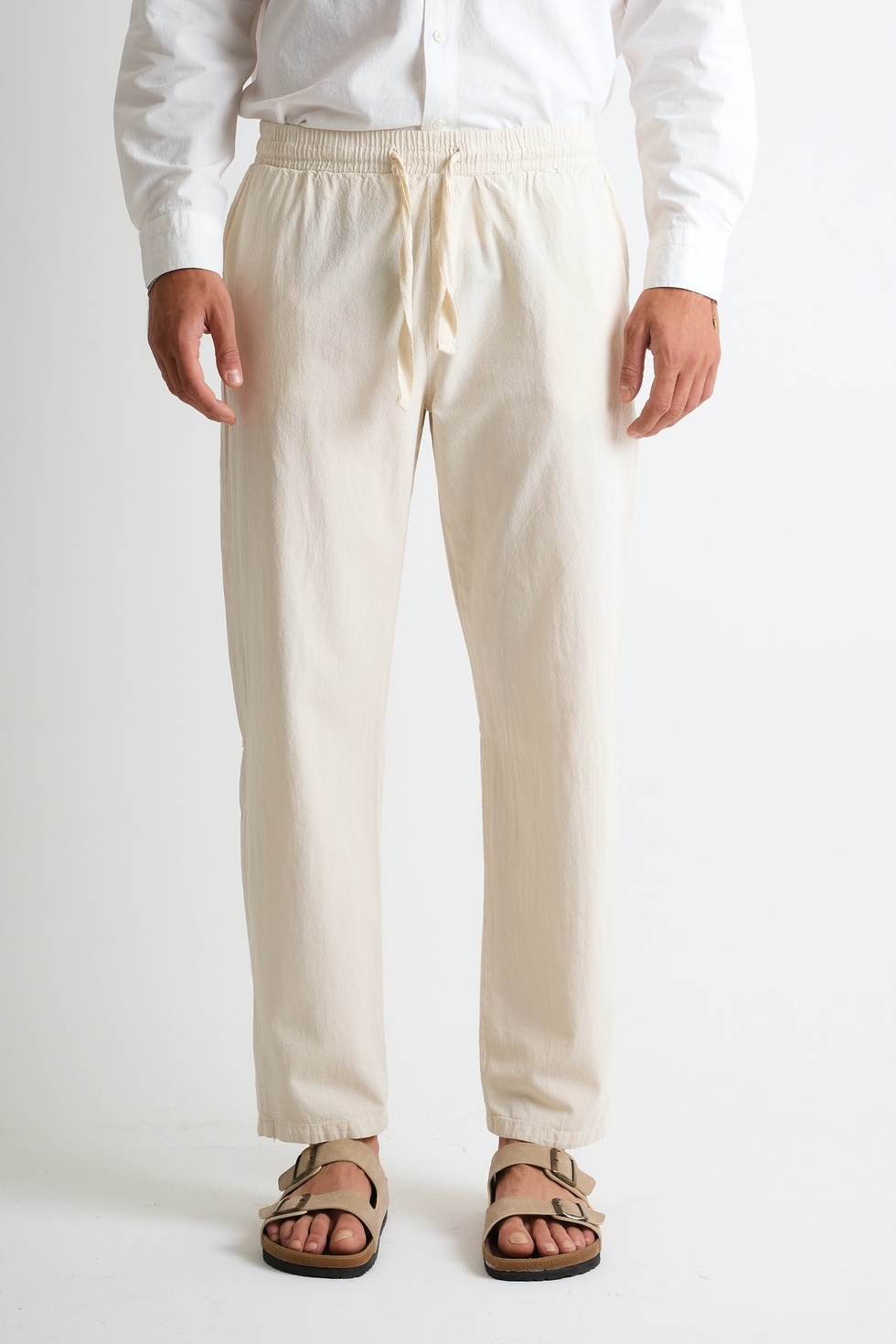 Marmaris Erkek Keten Karışımlı Dikiş Detaylı Relaxed Pantolon