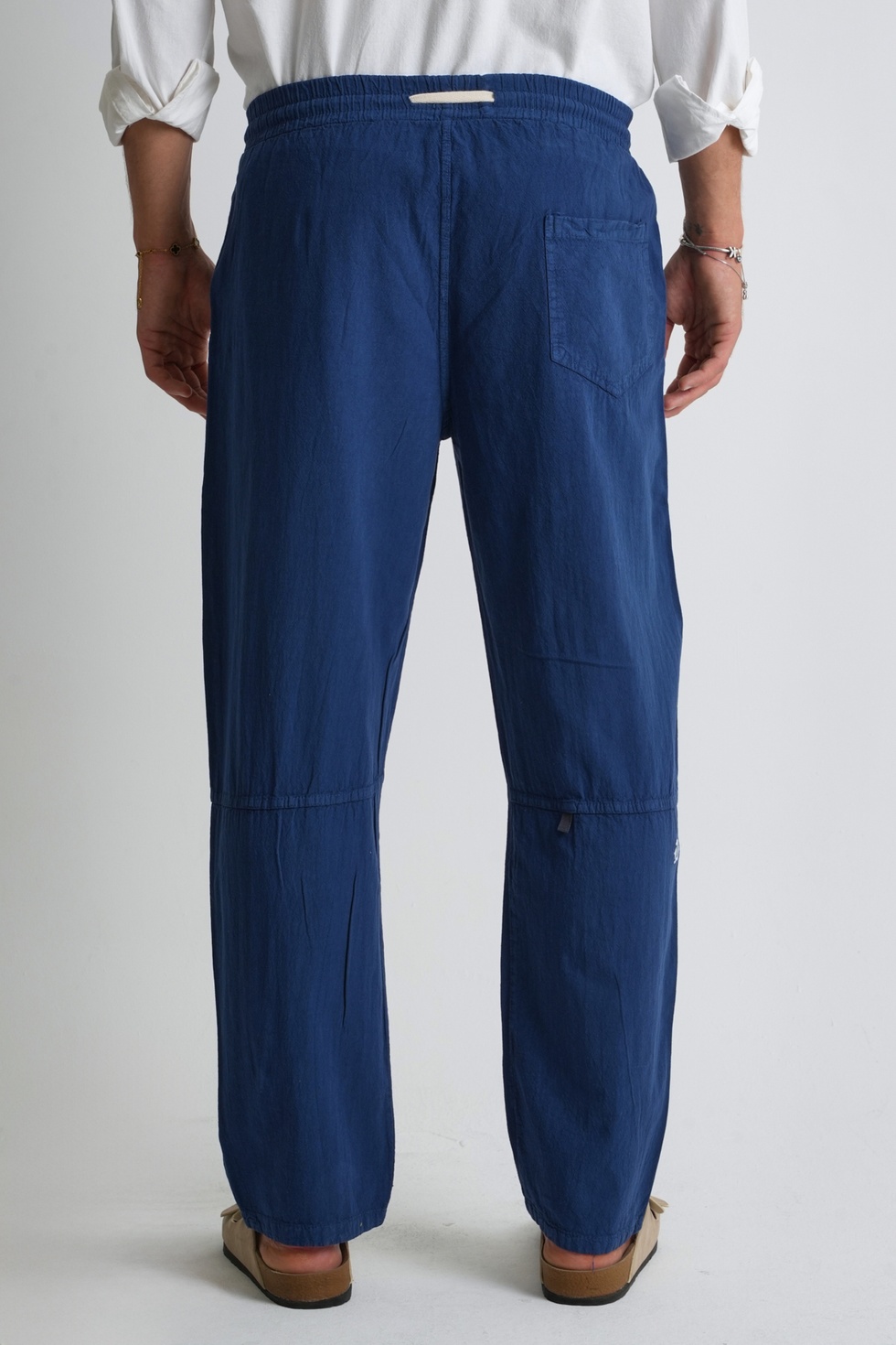 Marmaris Erkek Keten Karışımlı Dikiş Detaylı Relaxed Pantolon