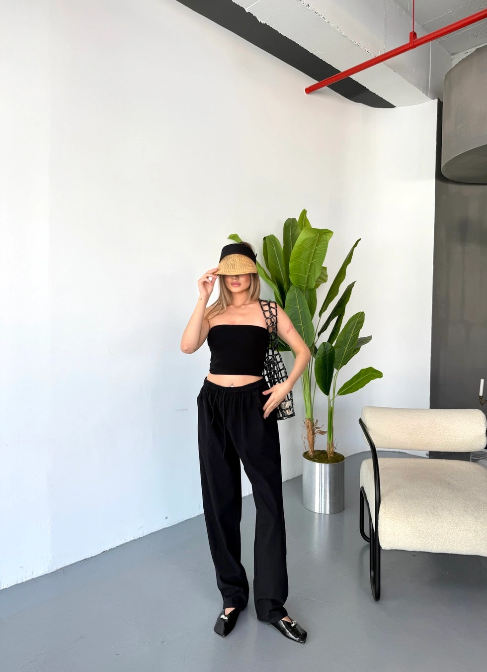 Jemmy Kadın Keten Pantolon