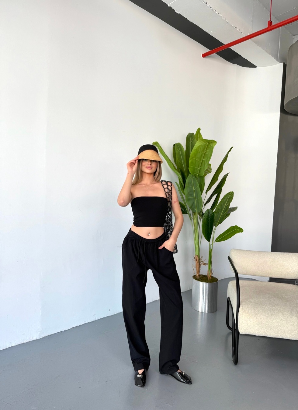 Jemmy Kadın Keten Pantolon