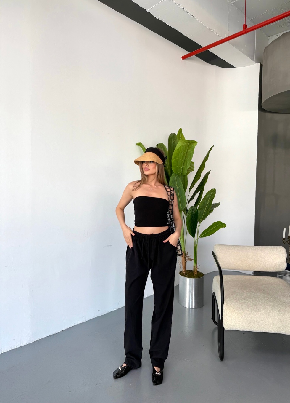 Jemmy Kadın Keten Pantolon