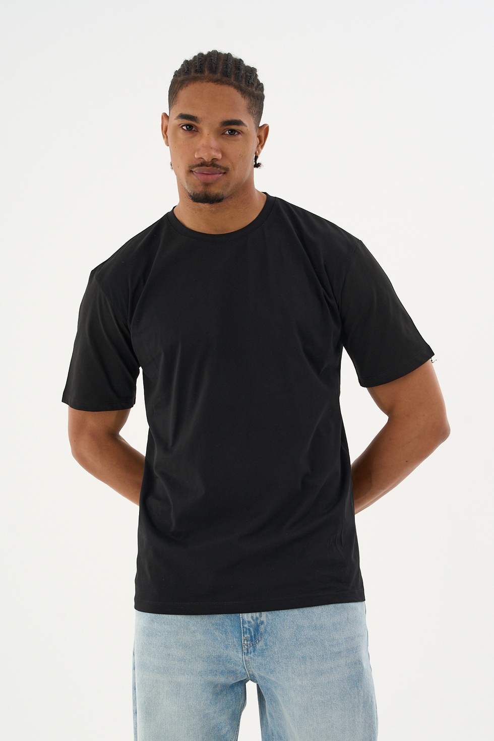 Erkek %100 Organik Pamuklu Yumuşak Dokulu Comfort Fit Bisiklet Yakalı T-shirt