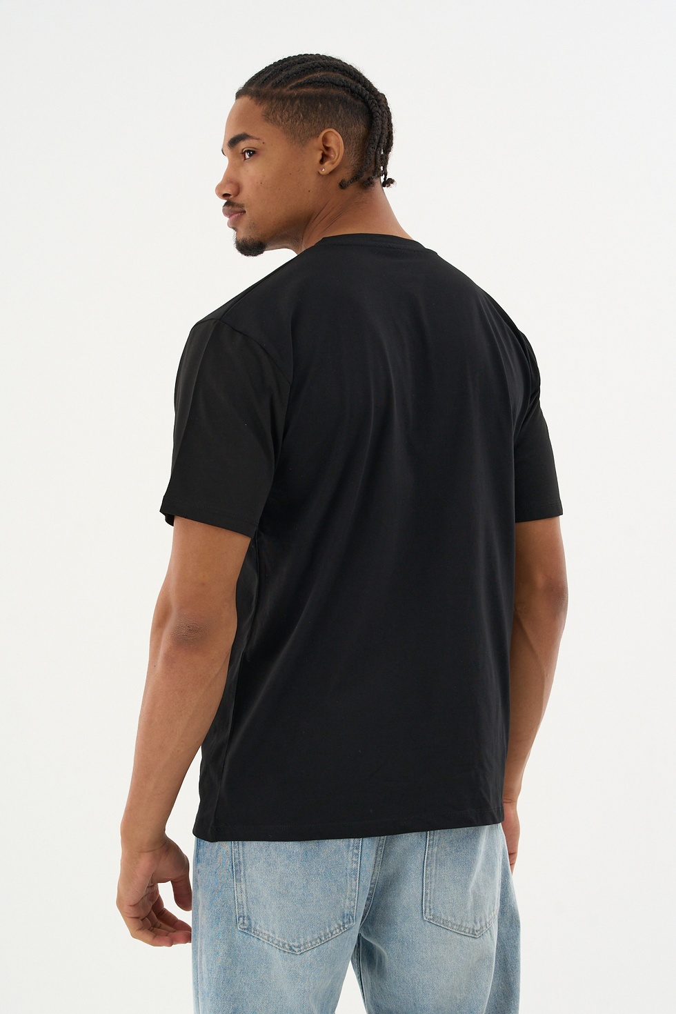 Erkek %100 Organik Pamuklu Yumuşak Dokulu Comfort Fit Bisiklet Yakalı T-shirt