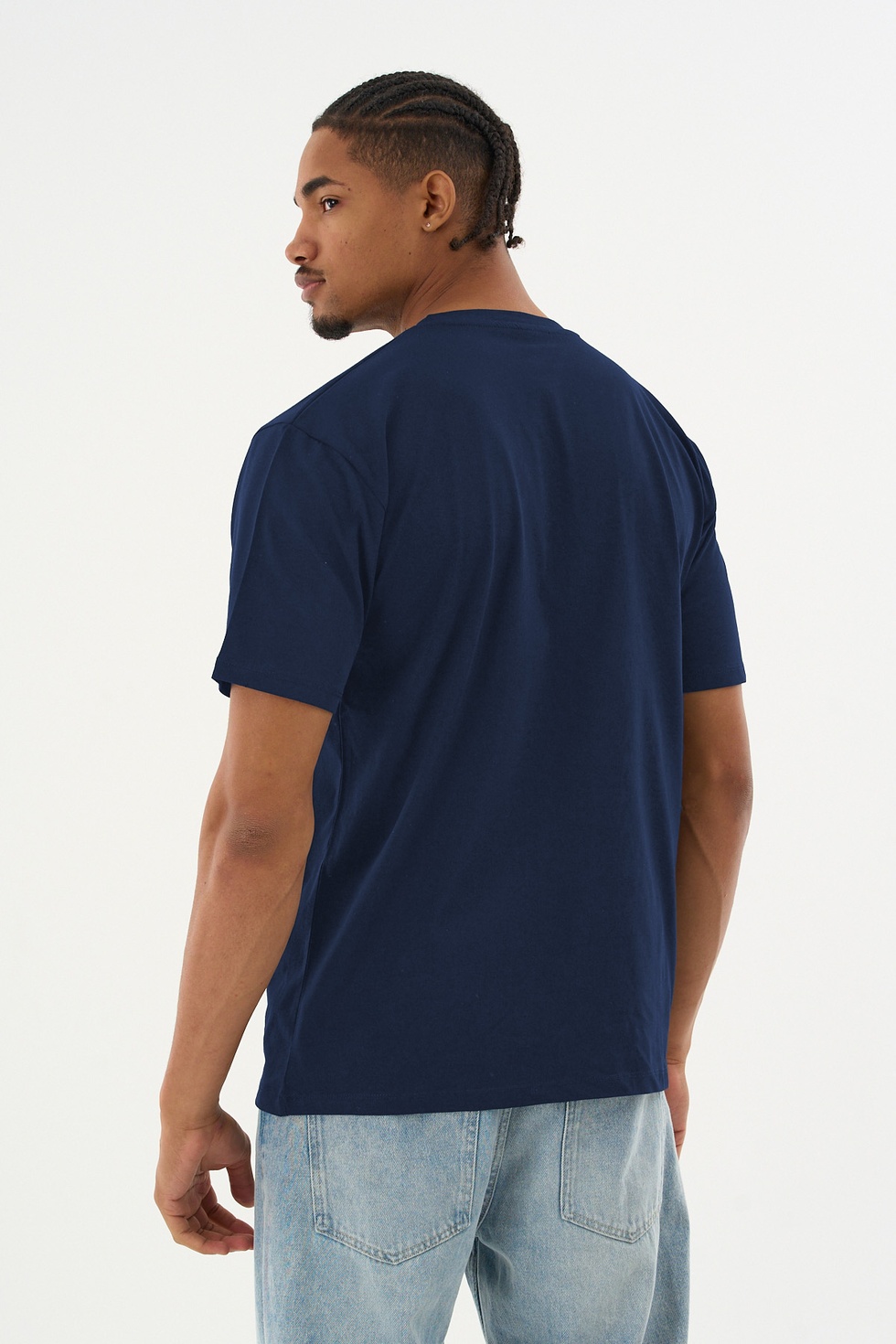 Erkek %100 Organik Pamuklu Yumuşak Dokulu Comfort Fit Bisiklet Yakalı T-shirt