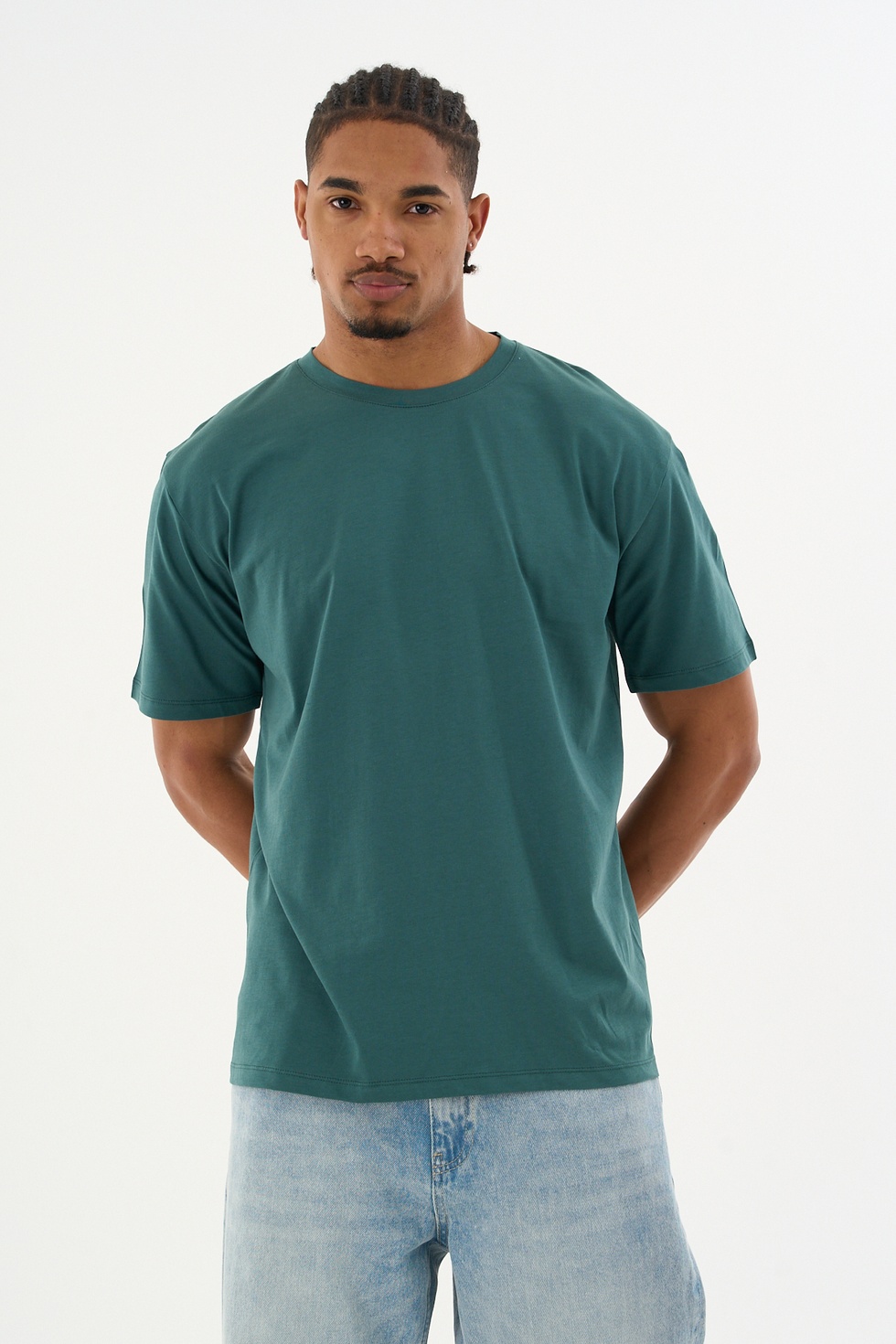 Erkek %100 Organik Pamuklu Yumuşak Dokulu Comfort Fit Bisiklet Yakalı T-shirt