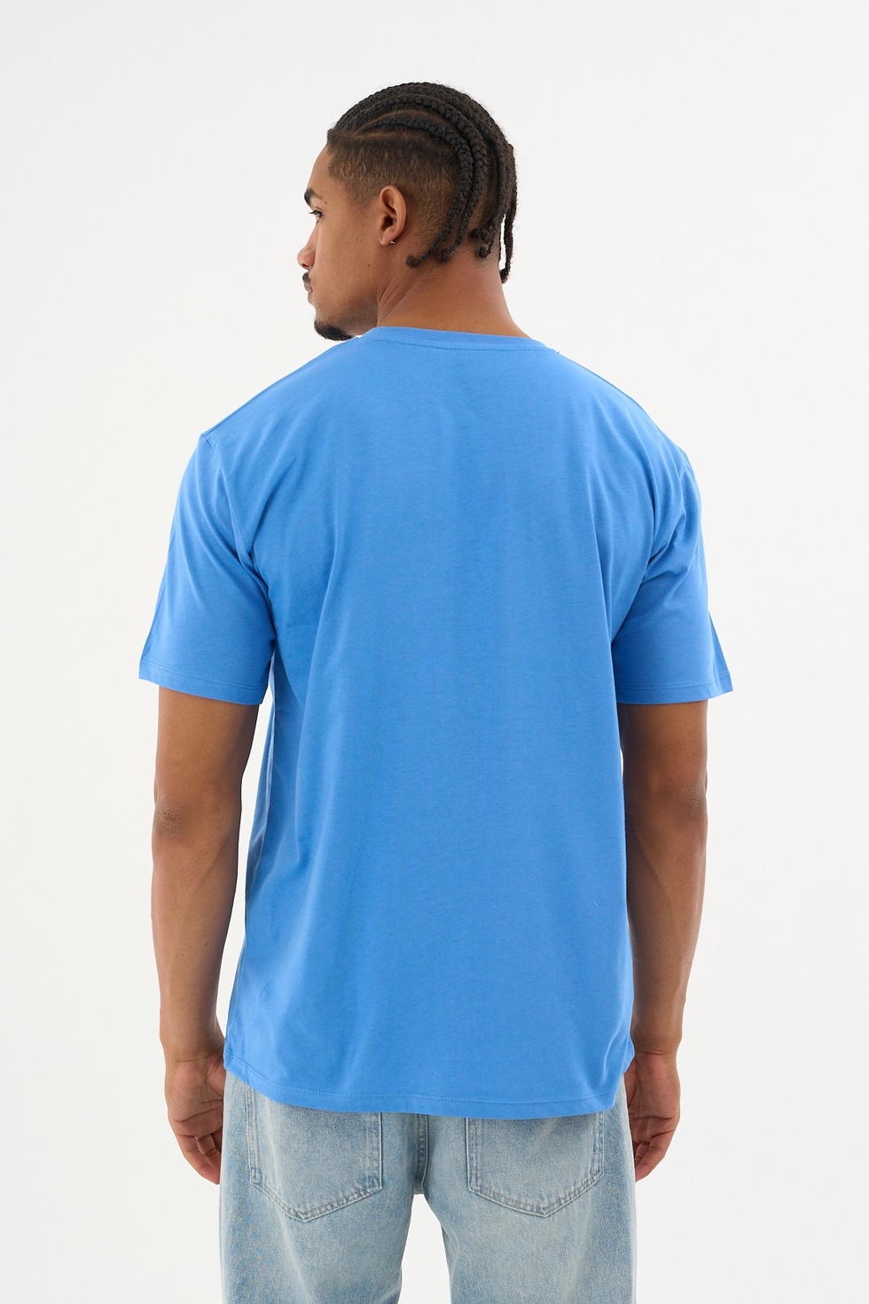 Erkek %100 Organik Pamuklu Yumuşak Dokulu Comfort Fit Bisiklet Yakalı T-shirt