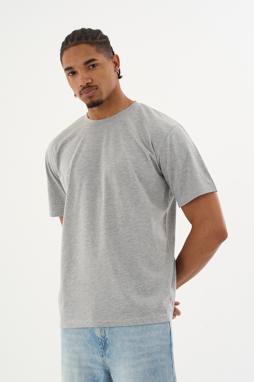 Erkek %100 Organik Pamuklu Yumuşak Dokulu Comfort Fit Bisiklet Yakalı T-shirt