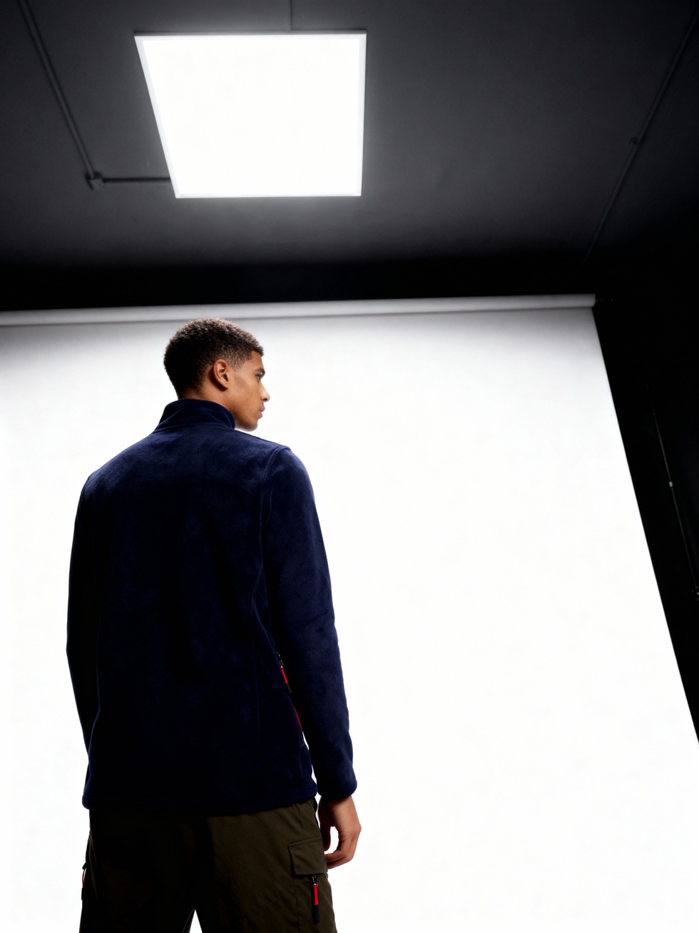 Erkek Extreme Rüzgar Geçirmez Cepli Outdoor Tam Fermuarlı Polar Ceket