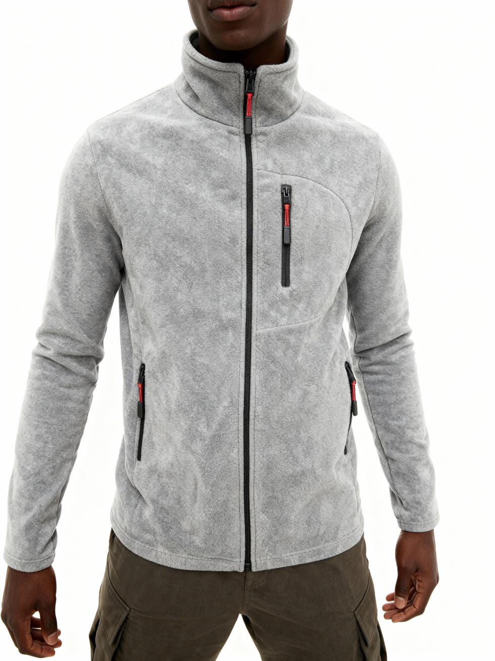 Erkek Extreme Rüzgar Geçirmez Cepli Outdoor Tam Fermuarlı Polar Ceket