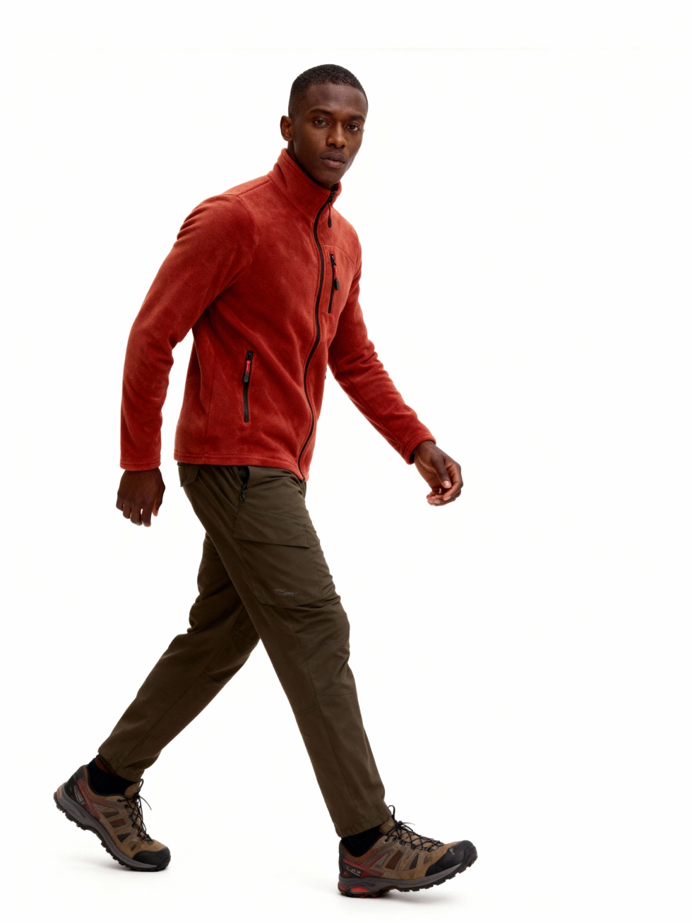 Erkek Extreme Rüzgar Geçirmez Cepli Outdoor Tam Fermuarlı Polar Ceket