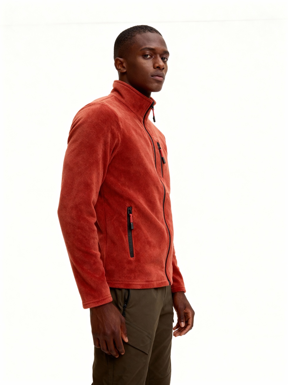 Erkek Extreme Rüzgar Geçirmez Cepli Outdoor Tam Fermuarlı Polar Ceket