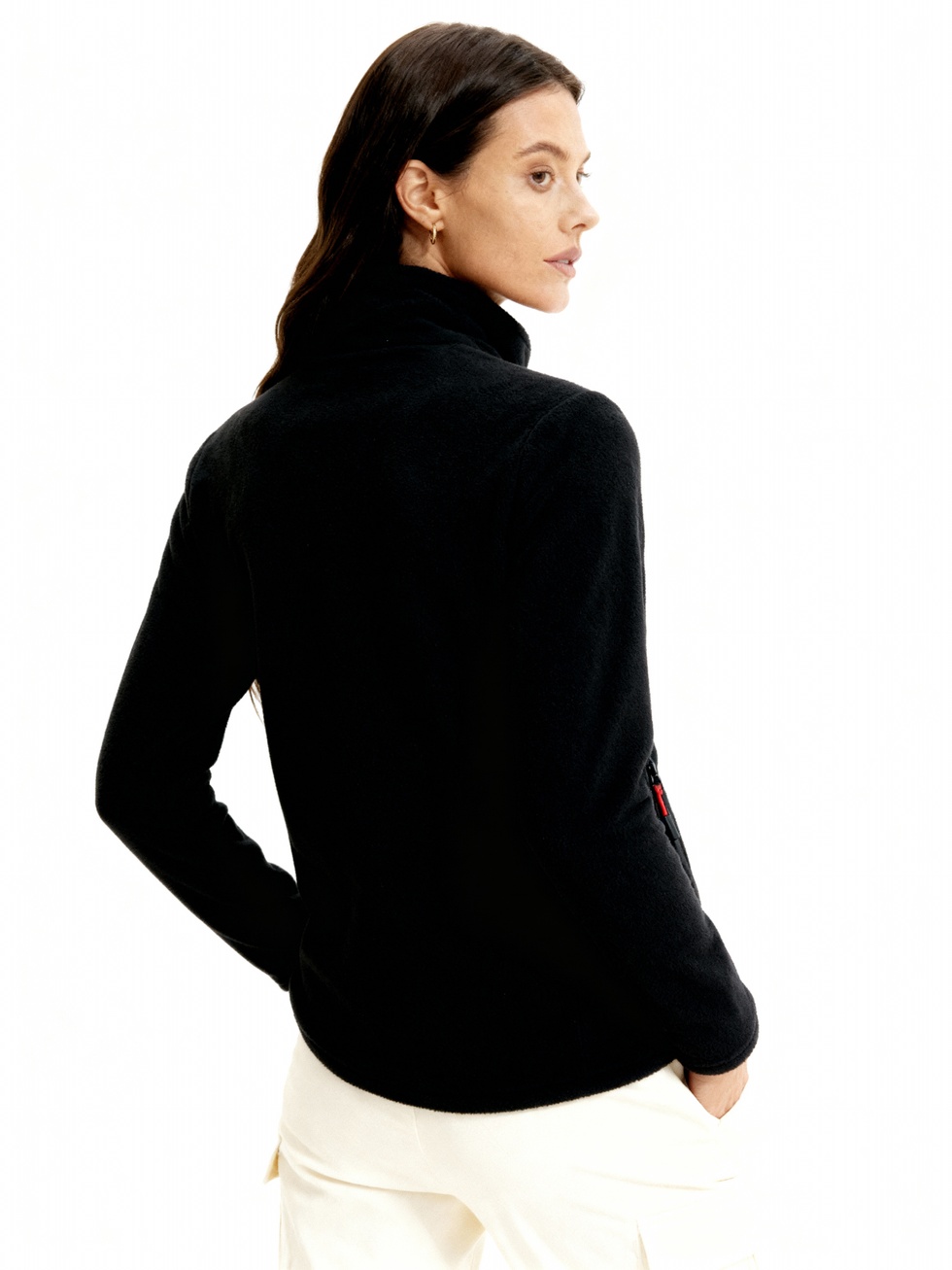 Kadın Extreme Rüzgar Geçirmez Cepli Outdoor Tam Fermuarlı Polar Ceket