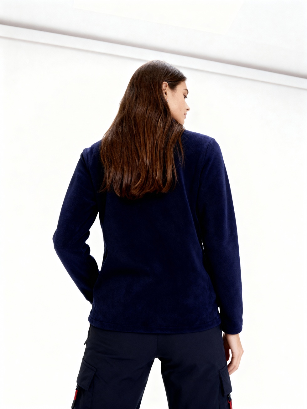 Kadın Extreme Rüzgar Geçirmez Cepli Outdoor Tam Fermuarlı Polar Ceket